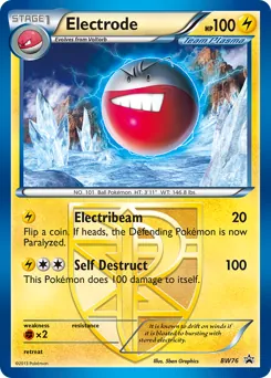 BW Black Star Promos Electrode Pokémon card